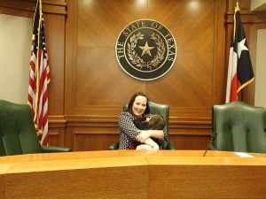 Best for Babes' Michelle Hickman breastfeeding her daughter Natalie at the Texas House of Representatives