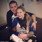 Kailyn Lowry nursing baby Lincoln while being embraced by proud Javi Marroquin!