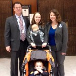 Delegate Albo with Jill DeLorenzo, her children and Kate Noon testifying in Virginia.