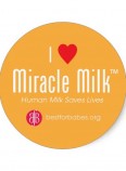 I Heart Miracle Milk Stickers Round Sticker