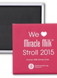 We Heart Miracle Milk Stroll Magnet 2 Inch Square Magnet